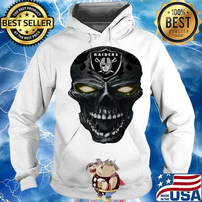Skull oakland raiders football logo light s Hoodie
