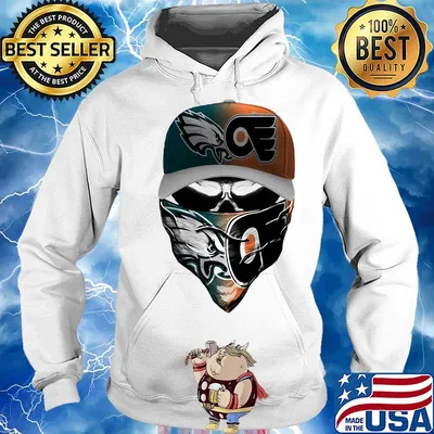 Skull players philadelphia eagles and boston bruins s Hoodie