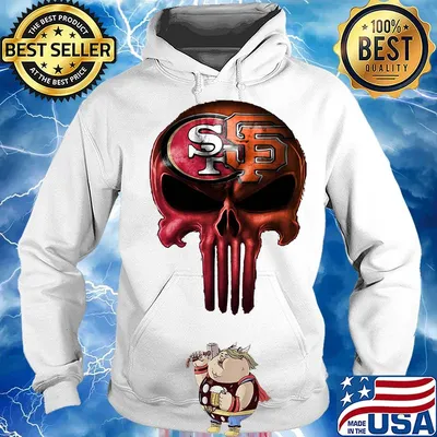 Skull san francisco 49ers and san francisco giants s Hoodie