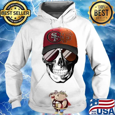 Skull smiling san francisco 49ers and san francisco giants s Hoodie