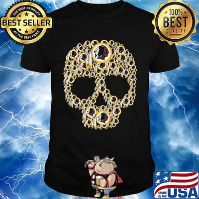 Skull washington redskins football logo shirt