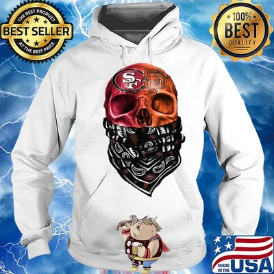 Skull wear mask san francisco 49ers and san francisco giants s Hoodie