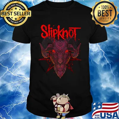 Slipknot band goat head shirt