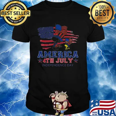 Snoopy and woodstock america 4th july independence day shirt
