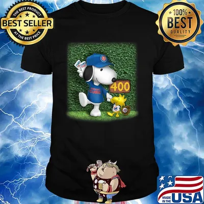 Snoopy and woodstock chicago cubs ticket 400 shirt