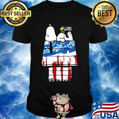 Snoopy and woodstock home america 4th july independence day shirt