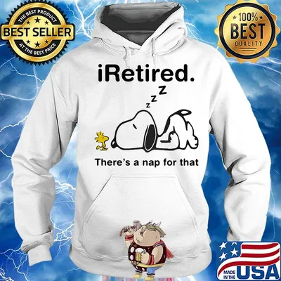 Snoopy and woodstock i retired there's a nap for that s Hoodie