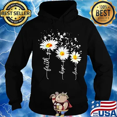Snoopy flower faith hope love heartbeat s Hoodie