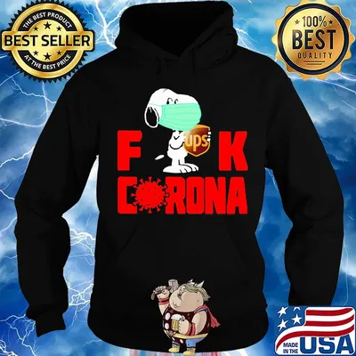 Snoopy mask hug ups fuck coronavirus s Hoodie