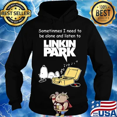 Snoopy sometimes i need to be alone and listen to linkin park s Hoodie