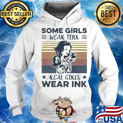 Snow white tattoos some girls wear pink real girls wear ink stars vintage retro s Hoodie