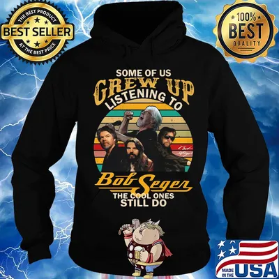 Some of us grew up listening to bob segen the cool ones still do vintage retro s Hoodie