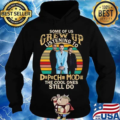 Some of us grew up listening to depeche mode the cool ones still do vintage retro s Hoodie