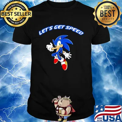 Sonic let's get speed shirt