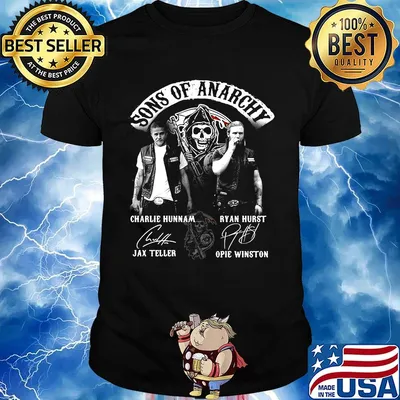Sons of anarchy characters signatures shirt