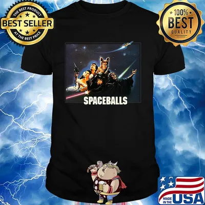 Spaceballs movie characters meteor shower shirt