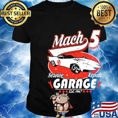 Speed racer mach 5 service repair garage est 1967 shirt