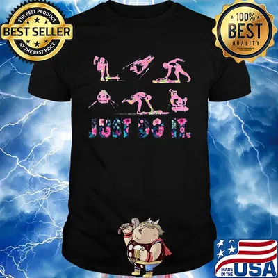 Sports just do it flowers shirt