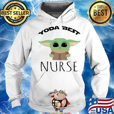 Star wars baby yoda best nurse s Hoodie