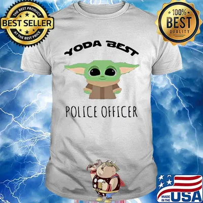 Star wars baby yoda best police officer shirt