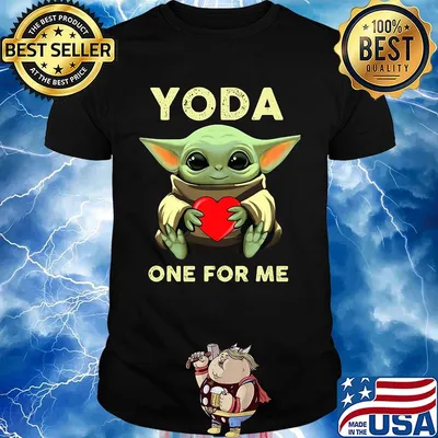 Star wars baby yoda hug heart one for me shirt