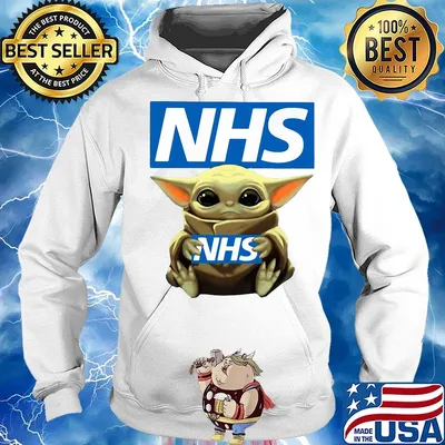 Star wars baby yoda hug nhs s Hoodie