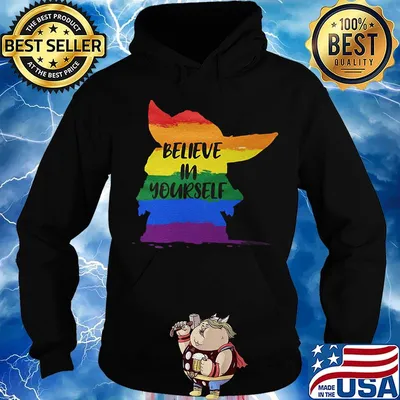 Star wars baby yoda lgbt believe in yourself s Hoodie