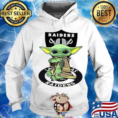 Star wars baby yoda los angeles raiders s Hoodie