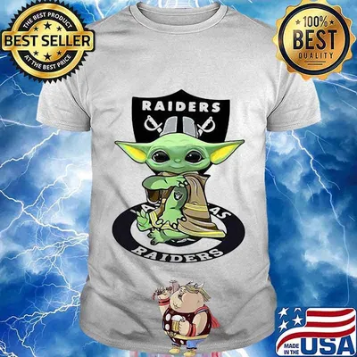 Star wars baby yoda los angeles raiders shirt