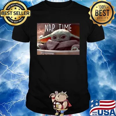 Star wars baby yoda nap time shirt