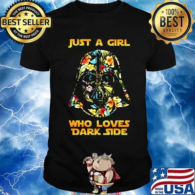 Star wars darth vader just a girl who loves dark side flowers shirt