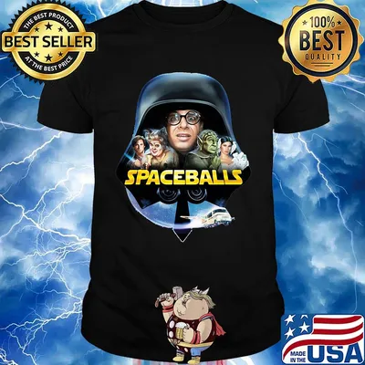 Star wars darth vader spaceballs movie characters retro 80's shirt