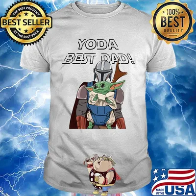 Star wars darth vader yoda best dad happy father's day shirt
