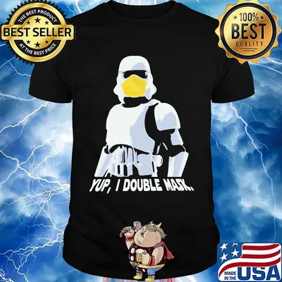 Star wars darth vader yup i double mask shirt