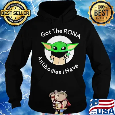 Star wars yoda got the rona antibodies i have s Hoodie