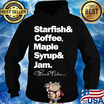 Starfish and coffee maple syrup and jam signature s Hoodie