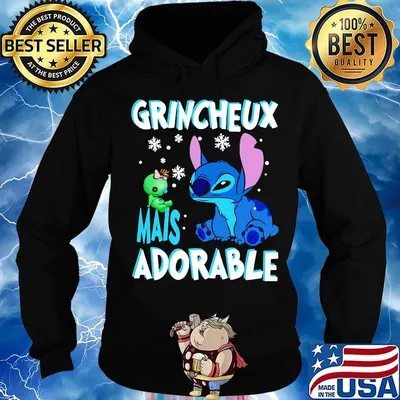 Stitch and scrump grincheux mais adorable s Hoodie