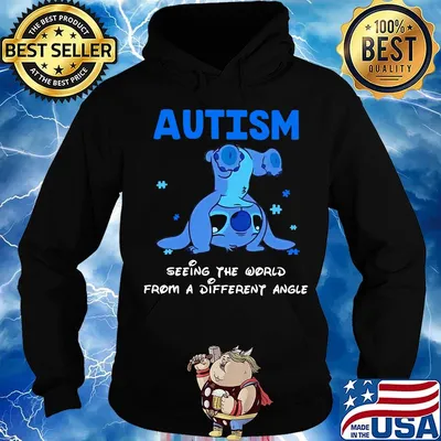 Stitch autism seeing the world from a different angle s Hoodie