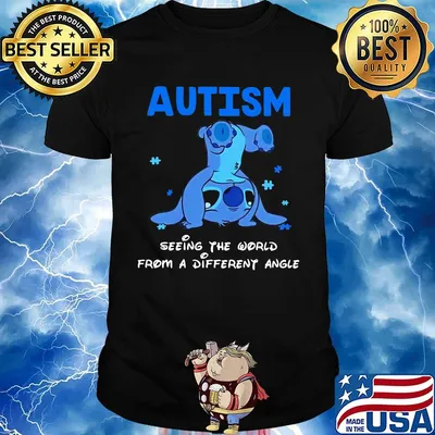 Stitch autism seeing the world from a different angle shirt