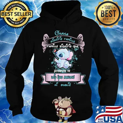 Stitch butterfly ohana signifie famille que personne ne doip eyro abandonne ni oublie s Hoodie