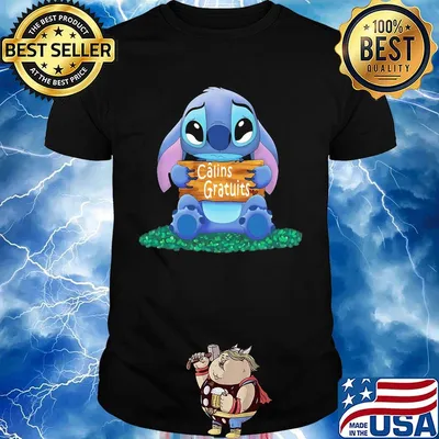 Stitch crying calins gratuits shirt