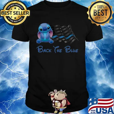 Stitch flag back the blue american flag independence day shirt