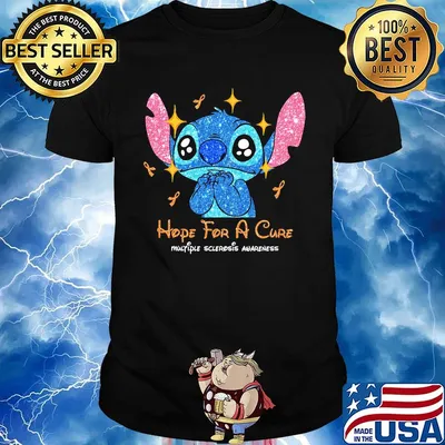 Stitch hope for a cure multiple sclerosis awareness shirt