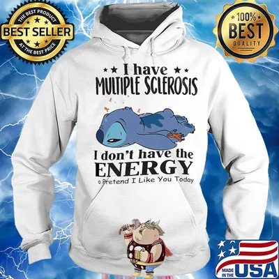 Stitch i have multiple sclerosis i don't have the energy pretend i like you today cancer awareness s Hoodie