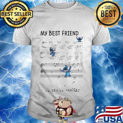 Stitch my best friend music shirt