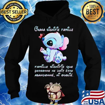 Stitch ohana signifie famille que personne ne doip eyro abandonne ni oublie s Hoodie