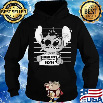 Stitch police dept experiment 626 s Hoodie