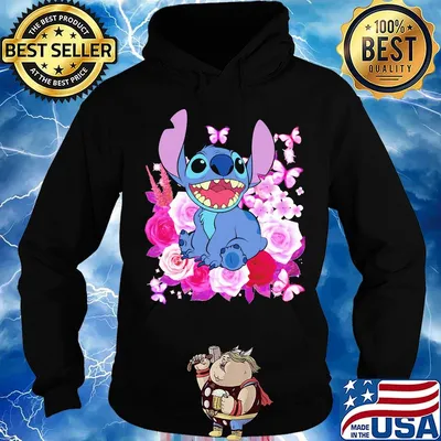 Stitch roses and butterflies s Hoodie