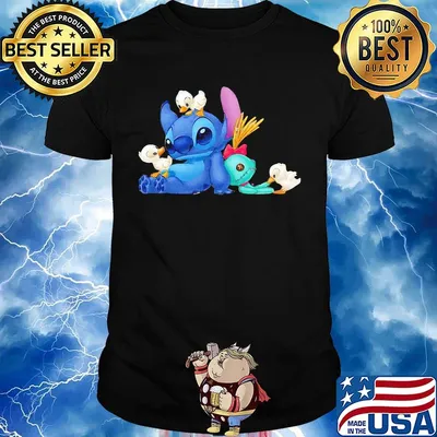 Stitch scrump and ducks shirt