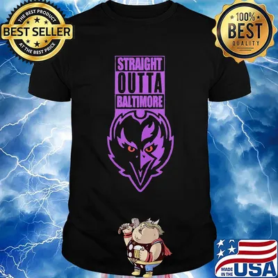 Straight outta baltimore ravens shirt